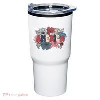 Floral American Mama Retro Mama Tumbler thumb 0