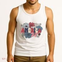 Floral American Mama Retro Mama Tank Top thumb 3