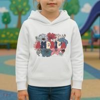 Floral American Mama Retro Mama Kids Hoodie thumb 3
