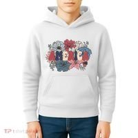 Floral American Mama Retro Mama Kids Hoodie thumb 4