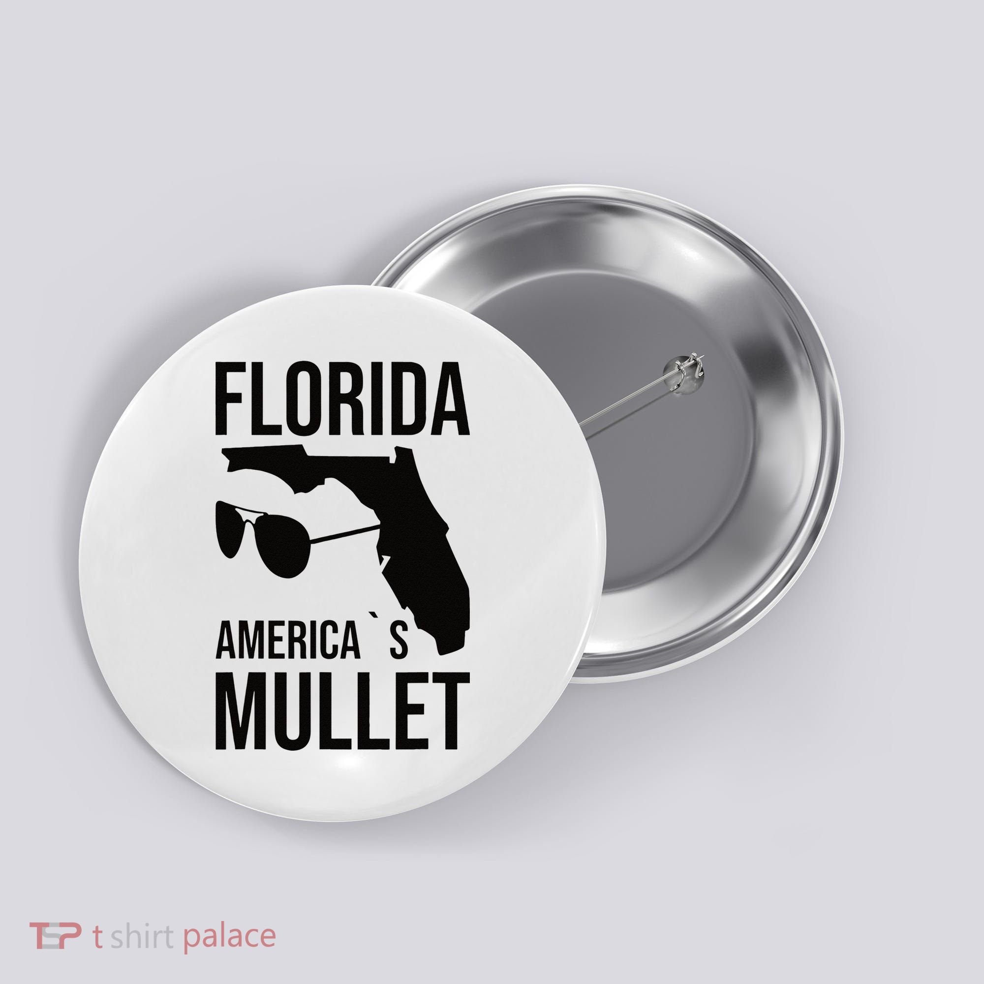 Florida America´s Mullet West Coast Button