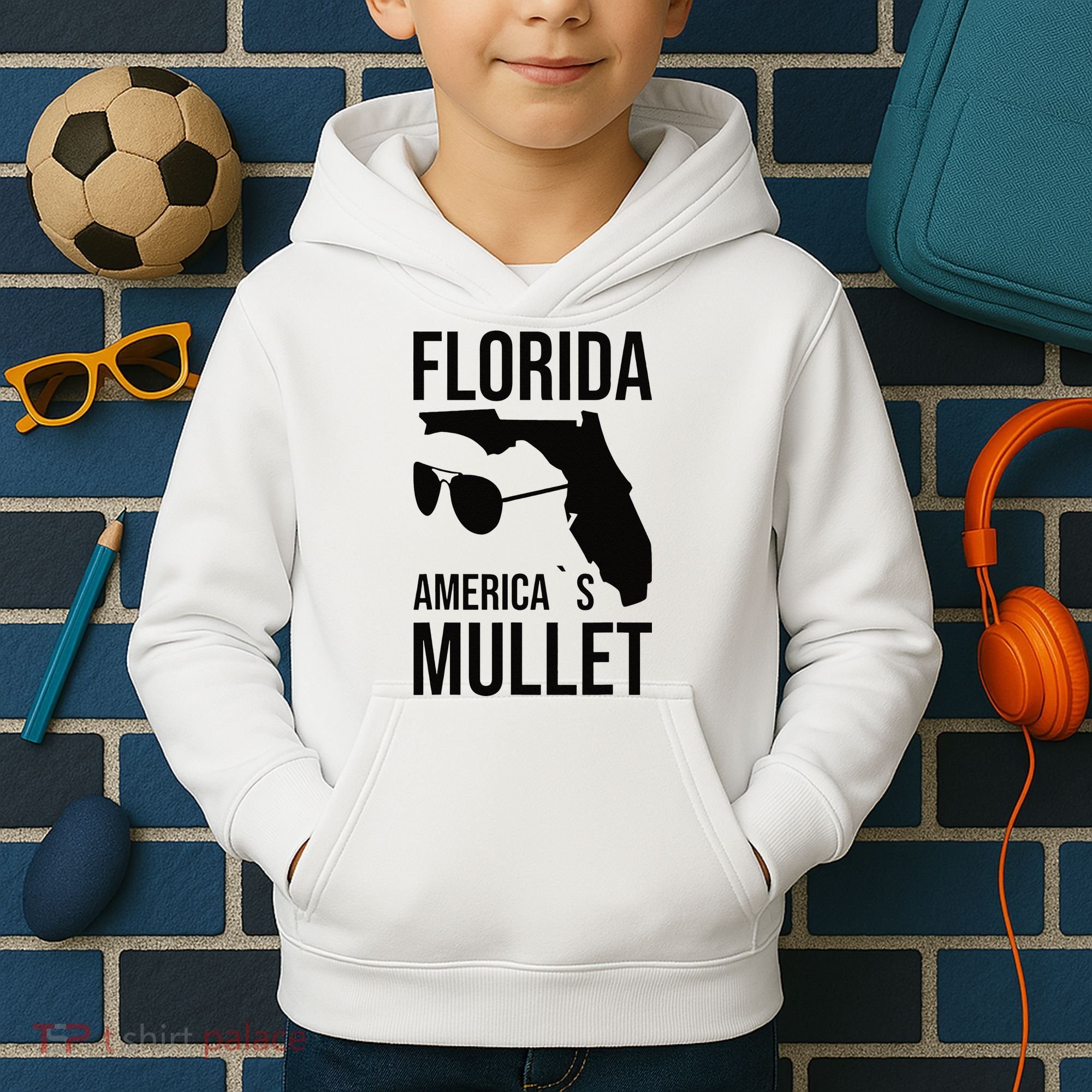 Florida America´s Mullet West Coast Kids Hoodie