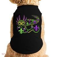 Funny Axolotl Mardi Gras Festival Carnival Doggie Tank thumb 0