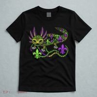 Funny Axolotl Mardi Gras Festival Carnival T-Shirt thumb 5