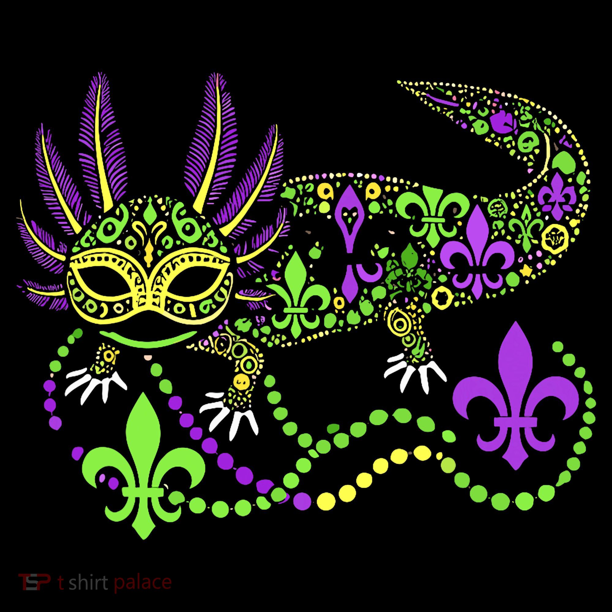 Funny Axolotl Mardi Gras Festival Carnival Coffee Mug