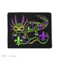 Funny Axolotl Mardi Gras Festival Carnival Mousepad thumb 0