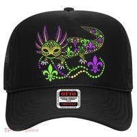 Funny Axolotl Mardi Gras Festival Carnival Hat thumb 0