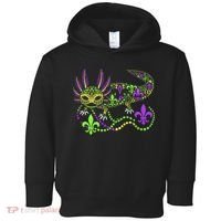 Funny Axolotl Mardi Gras Festival Carnival Toddler Hoodie thumb 0