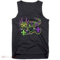 Funny Axolotl Mardi Gras Festival Carnival Tank Top thumb 0
