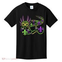 Funny Axolotl Mardi Gras Festival Carnival Kids T-Shirt thumb 0
