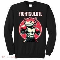 Fightsolotl Axolotl Martial Arts Anime MMA Lover Funny Sweatshirt thumb 0