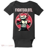 Fightsolotl Axolotl Martial Arts Anime MMA Lover Funny Baby Bodysuit thumb 0