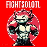 Fightsolotl Axolotl Martial Arts Anime MMA Lover Funny Santa Hat thumb 1