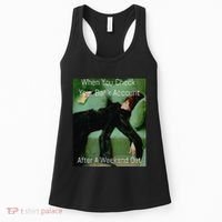 Funny Art Meme When You Check Your Bank Account Money Joke Women's Tank Top thumb 0