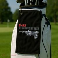 Fun American Military Aviation B52 Stratofortress Bomber Meaningful Gift Golf Towel thumb 2