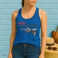 Fun American Military Aviation B52 Stratofortress Bomber Meaningful Gift Women's Tank Top thumb 2