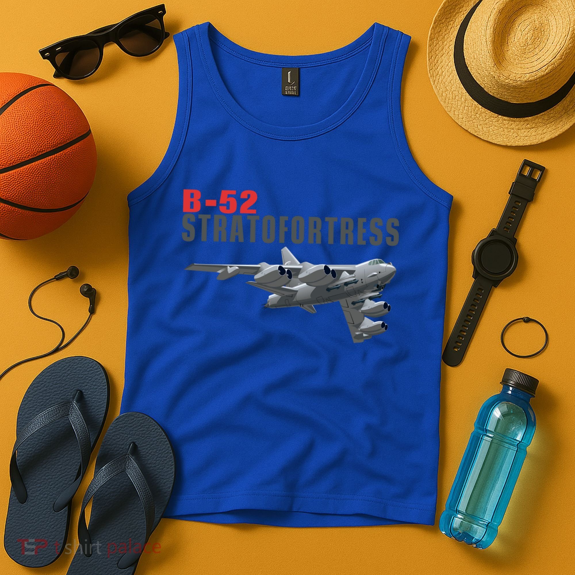 Fun American Military Aviation B52 Stratofortress Bomber Meaningful Gift Tank Top