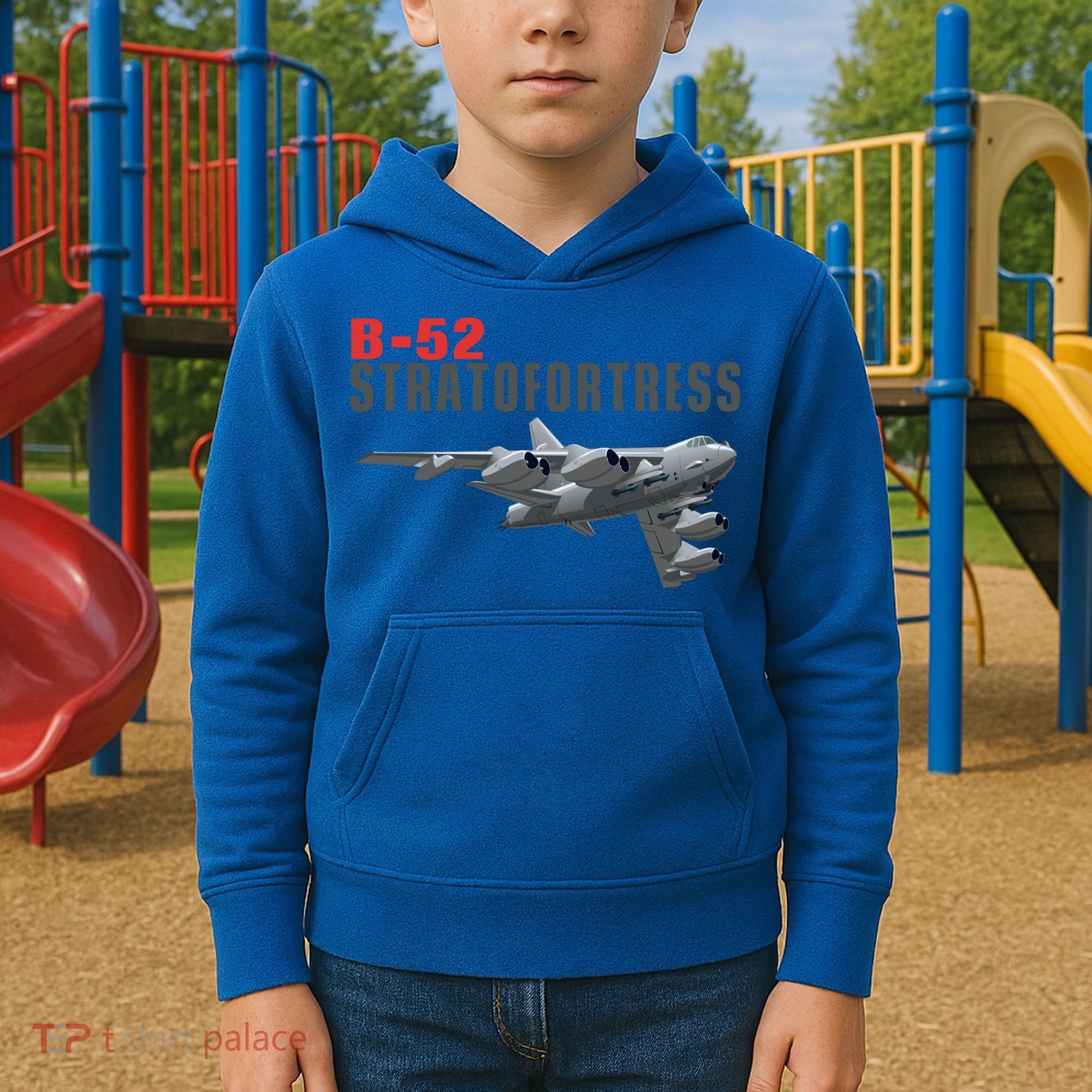 Fun American Military Aviation B52 Stratofortress Bomber Meaningful Gift Kids Hoodie