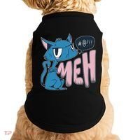 Funny Angry Meh Cat Comic Doggie Tank thumb 0