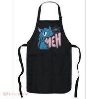Funny Angry Meh Cat Comic Apron thumb 0