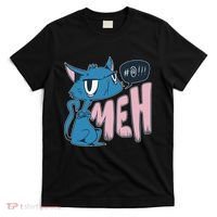 Funny Angry Meh Cat Comic T-Shirt thumb 0