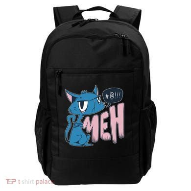 Funny Angry Meh Cat Comic Backpack