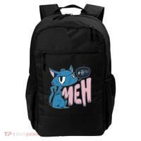Funny Angry Meh Cat Comic Backpack thumb 0