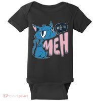 Funny Angry Meh Cat Comic Baby Bodysuit thumb 0