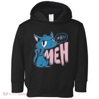 Funny Angry Meh Cat Comic Toddler Hoodie thumb 0