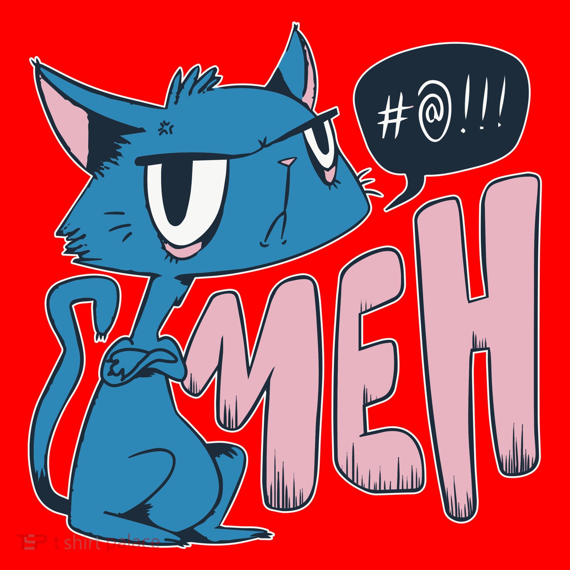 Funny Angry Meh Cat Comic Santa Hat