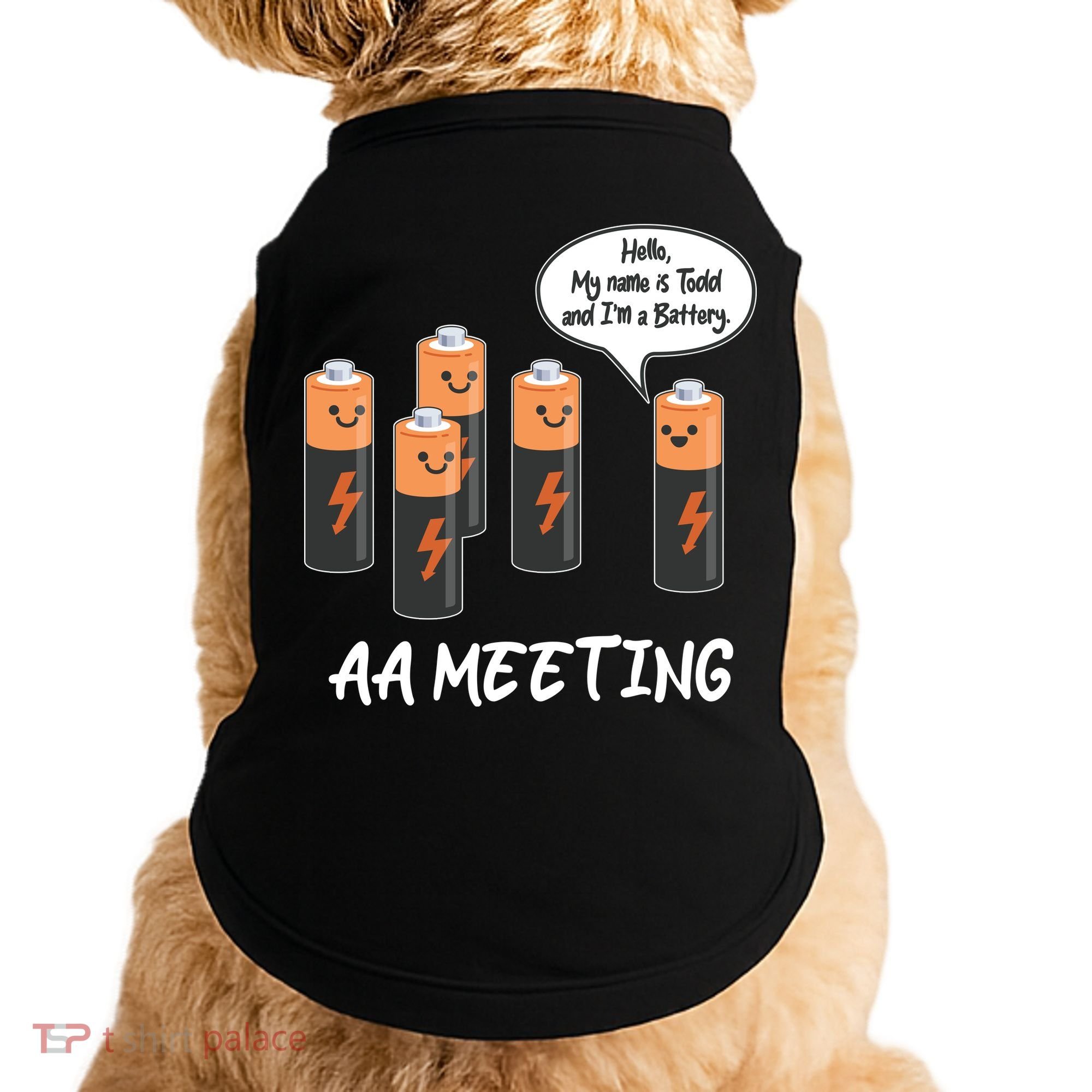 Funny AA Meeting AA Batteries Doggie Tank