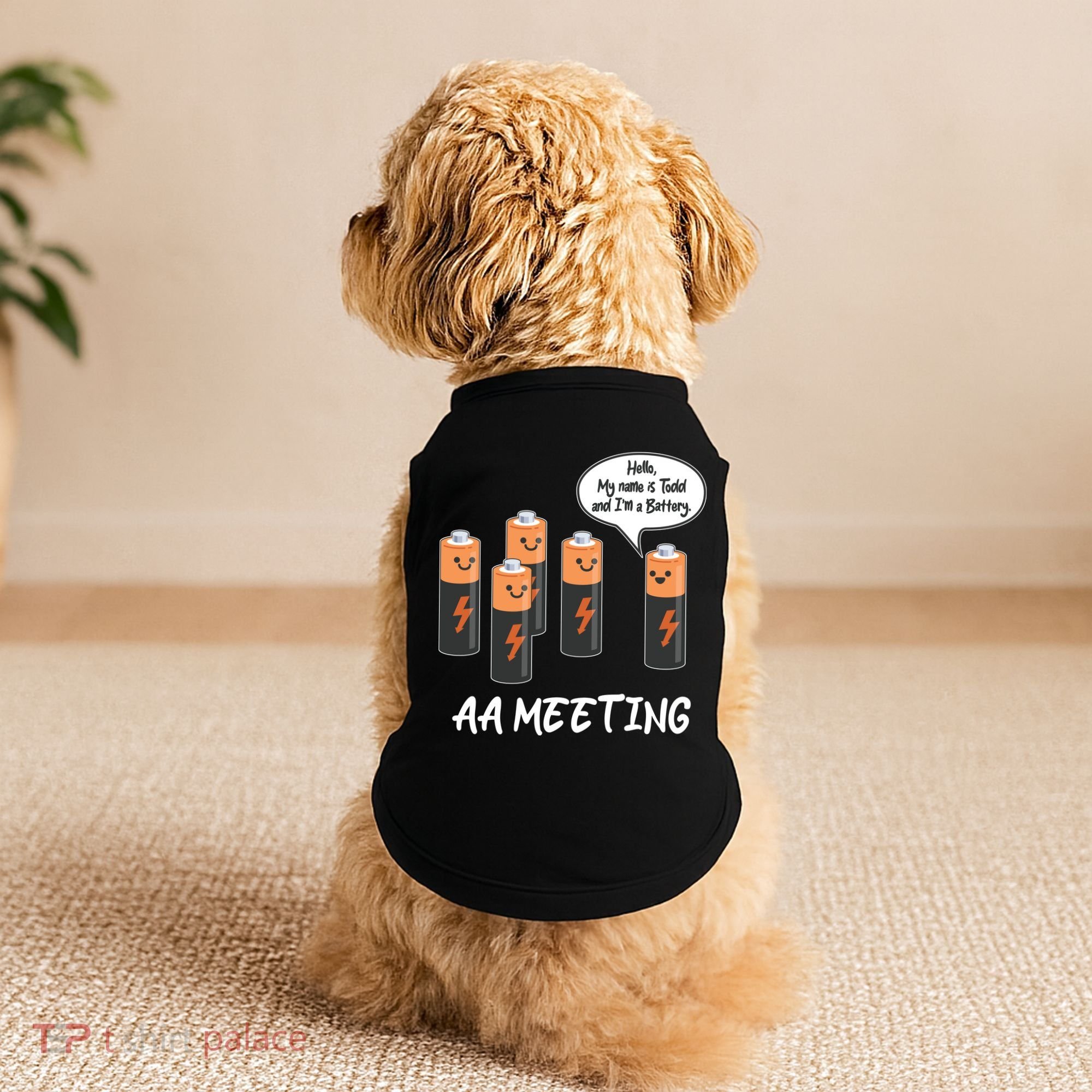 Funny AA Meeting AA Batteries Doggie Tank