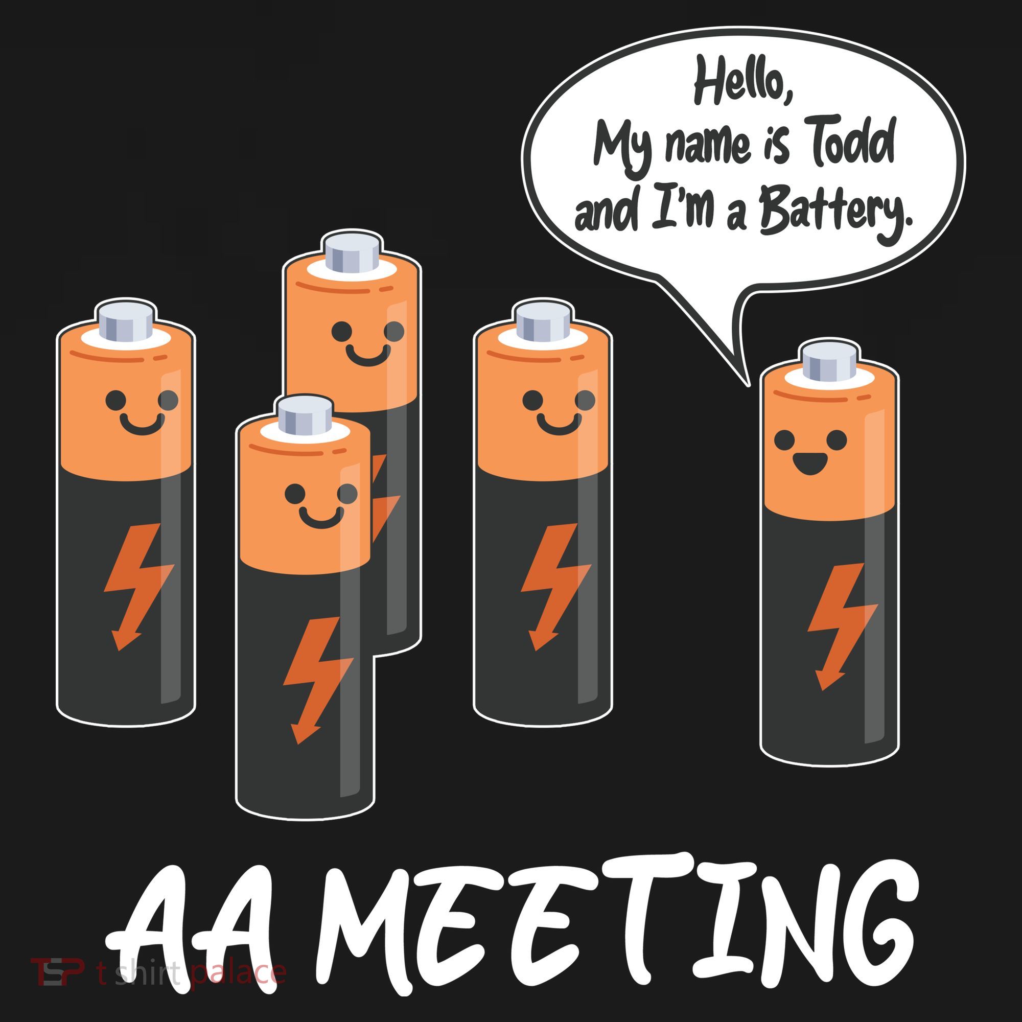 Funny AA Meeting AA Batteries USA-Made Doggie Bandana