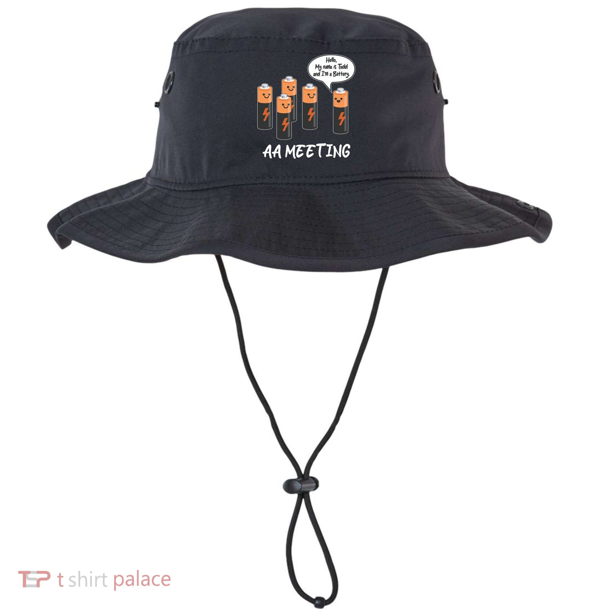 Funny AA Meeting AA Batteries Bucket Hat
