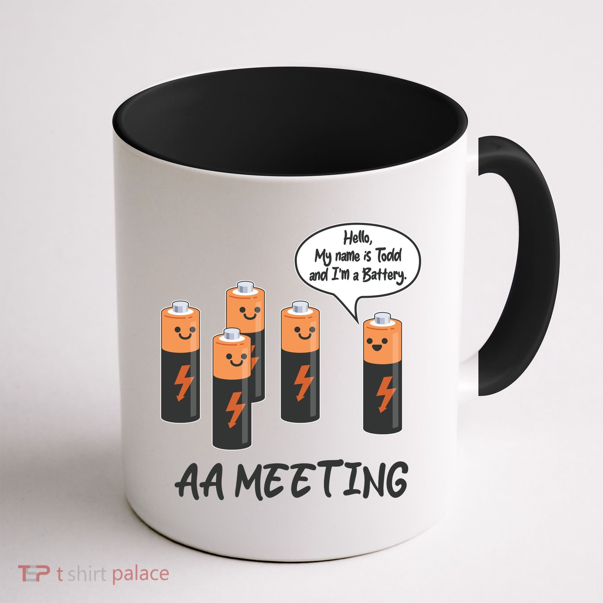 Funny AA Meeting AA Batteries Coffee Mug
