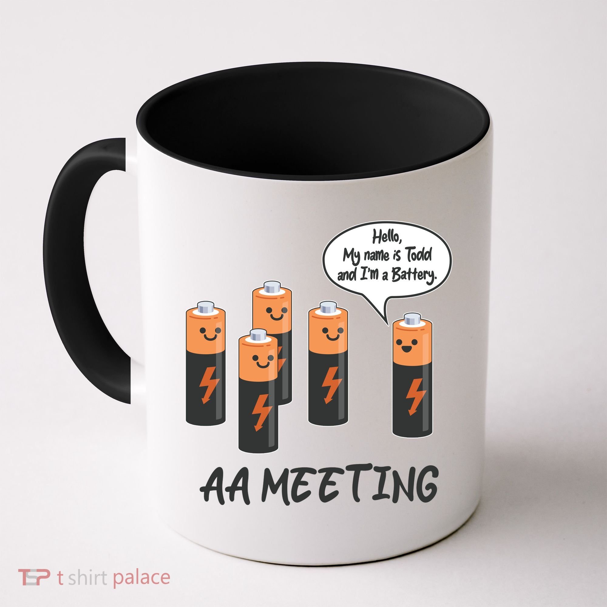 Funny AA Meeting AA Batteries Coffee Mug