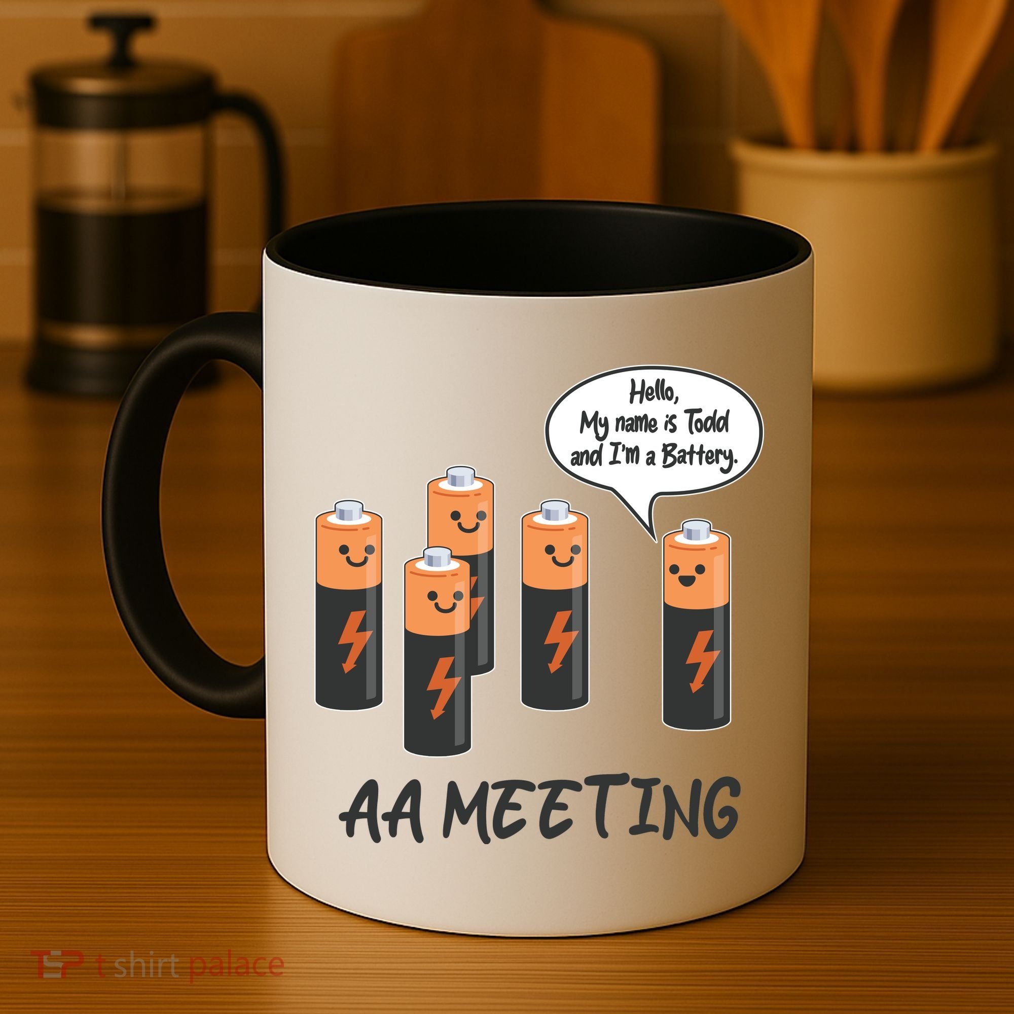 Funny AA Meeting AA Batteries Coffee Mug