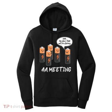 Funny AA Meeting AA Batteries Women's Hoodie