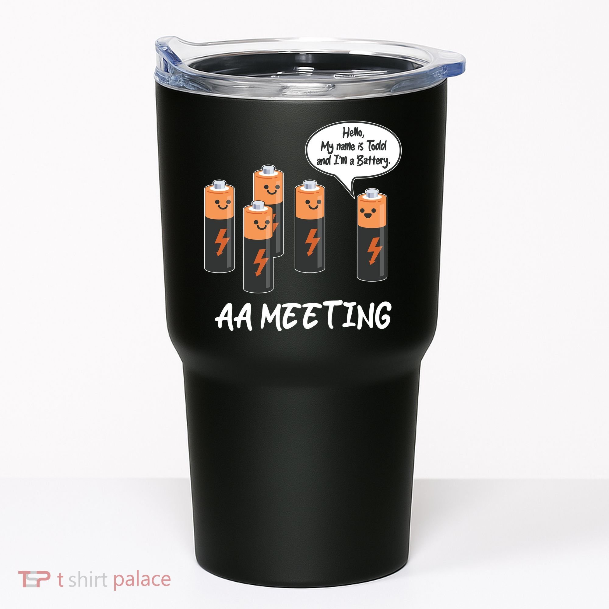 Funny AA Meeting AA Batteries Tumbler