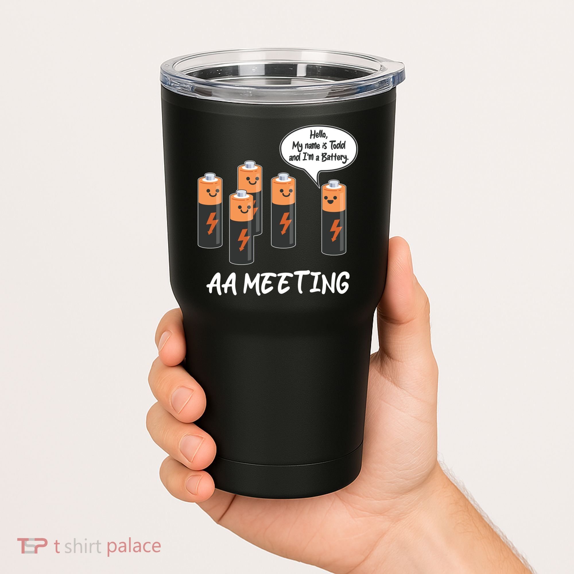 Funny AA Meeting AA Batteries Tumbler
