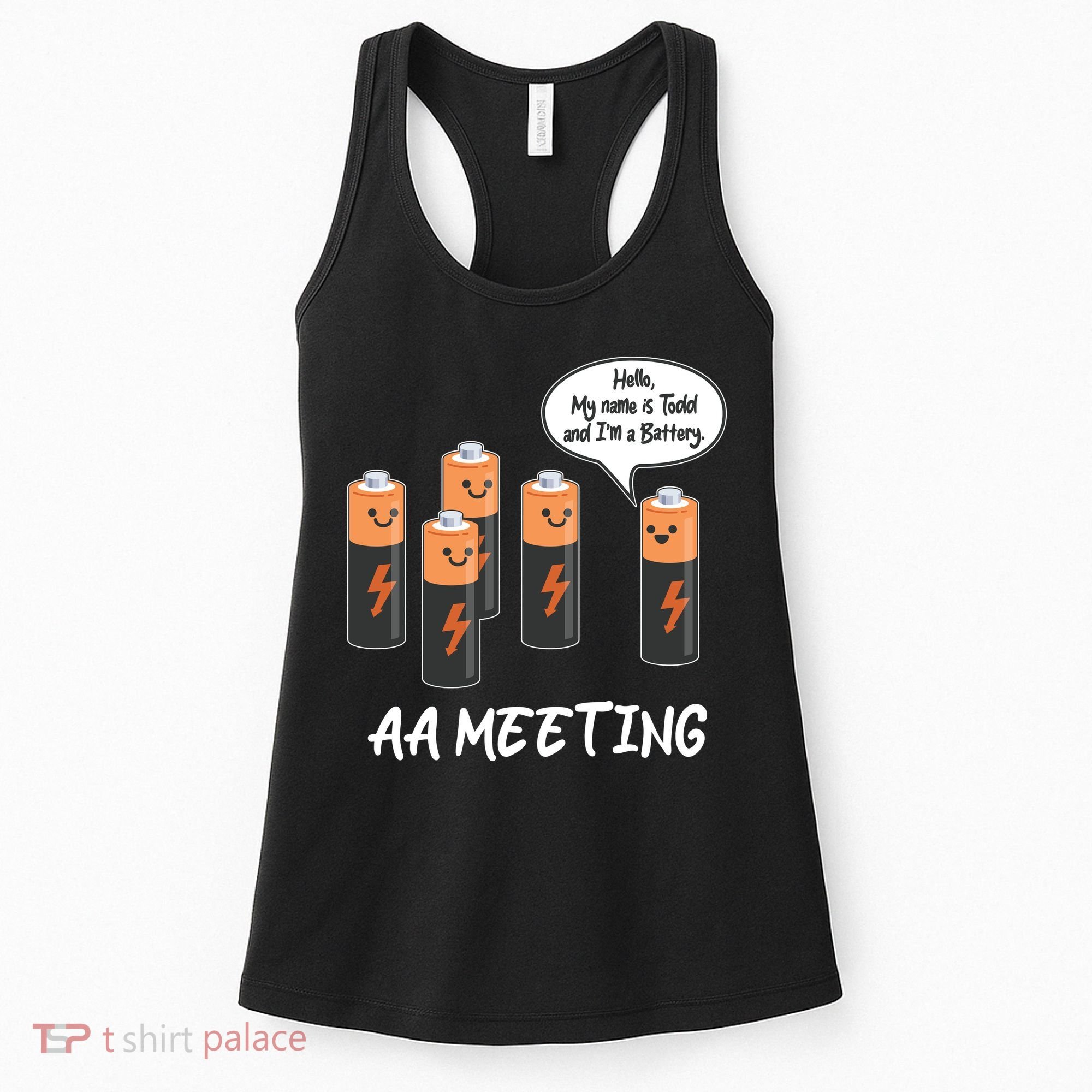 Funny AA Meeting AA Batteries Women's Tank Top