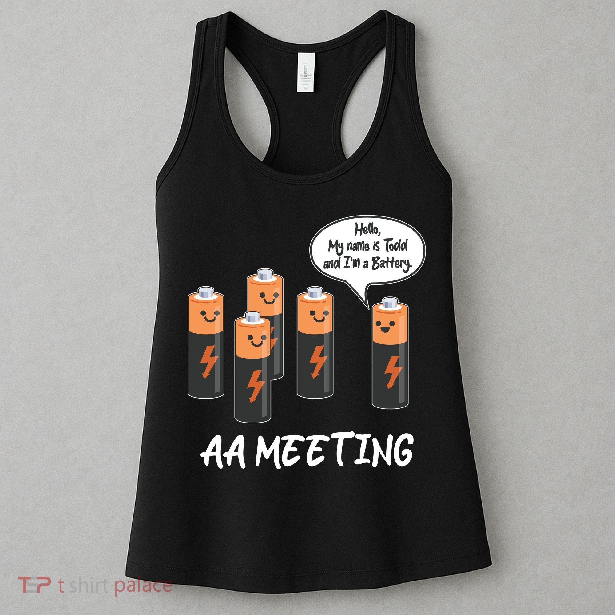 Funny AA Meeting AA Batteries Women's Tank Top