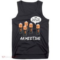 Funny AA Meeting AA Batteries Tank Top thumb 0