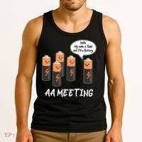 Funny AA Meeting AA Batteries Tank Top thumb 3