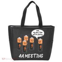Funny AA Meeting AA Batteries Tote Bag thumb 0