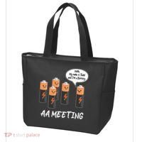 Funny AA Meeting AA Batteries Tote Bag thumb 3
