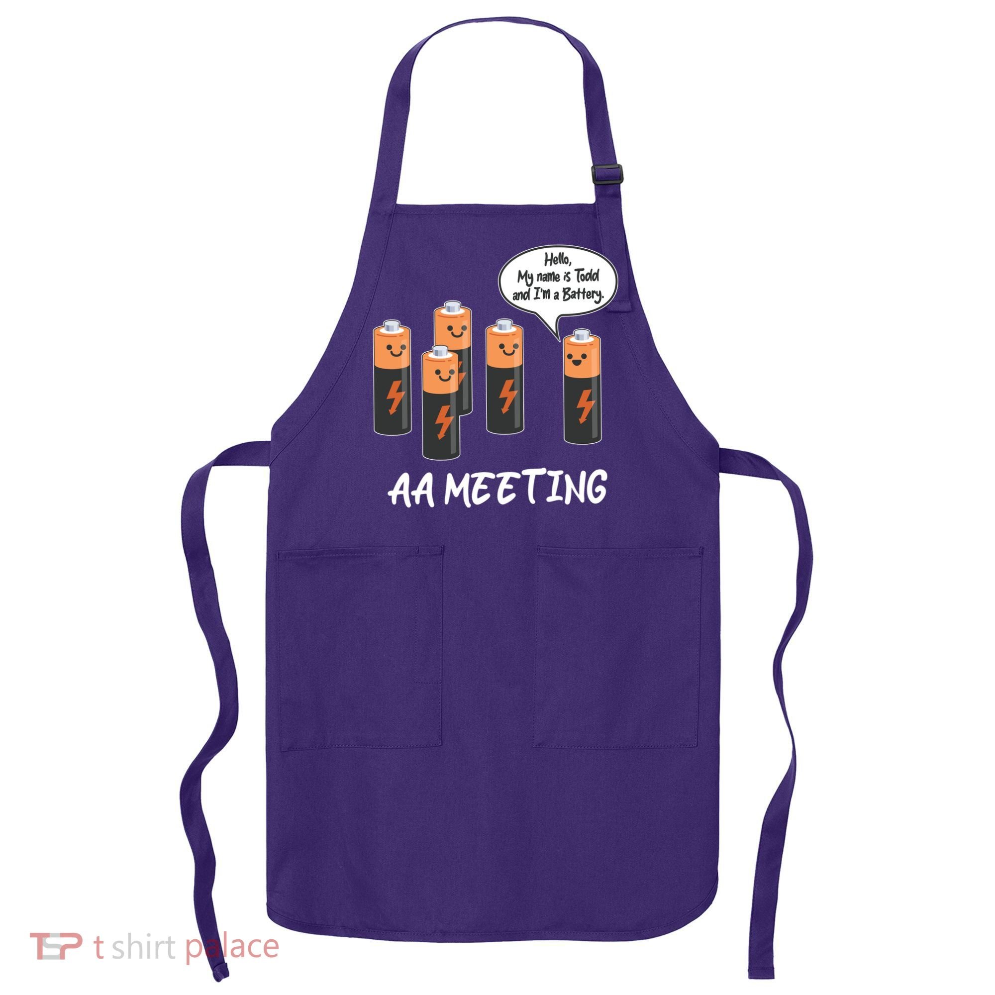 Funny AA Meeting AA Batteries Apron