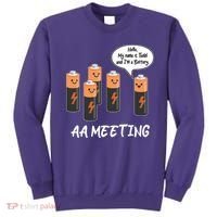 Funny AA Meeting AA Batteries Sweatshirt thumb 0