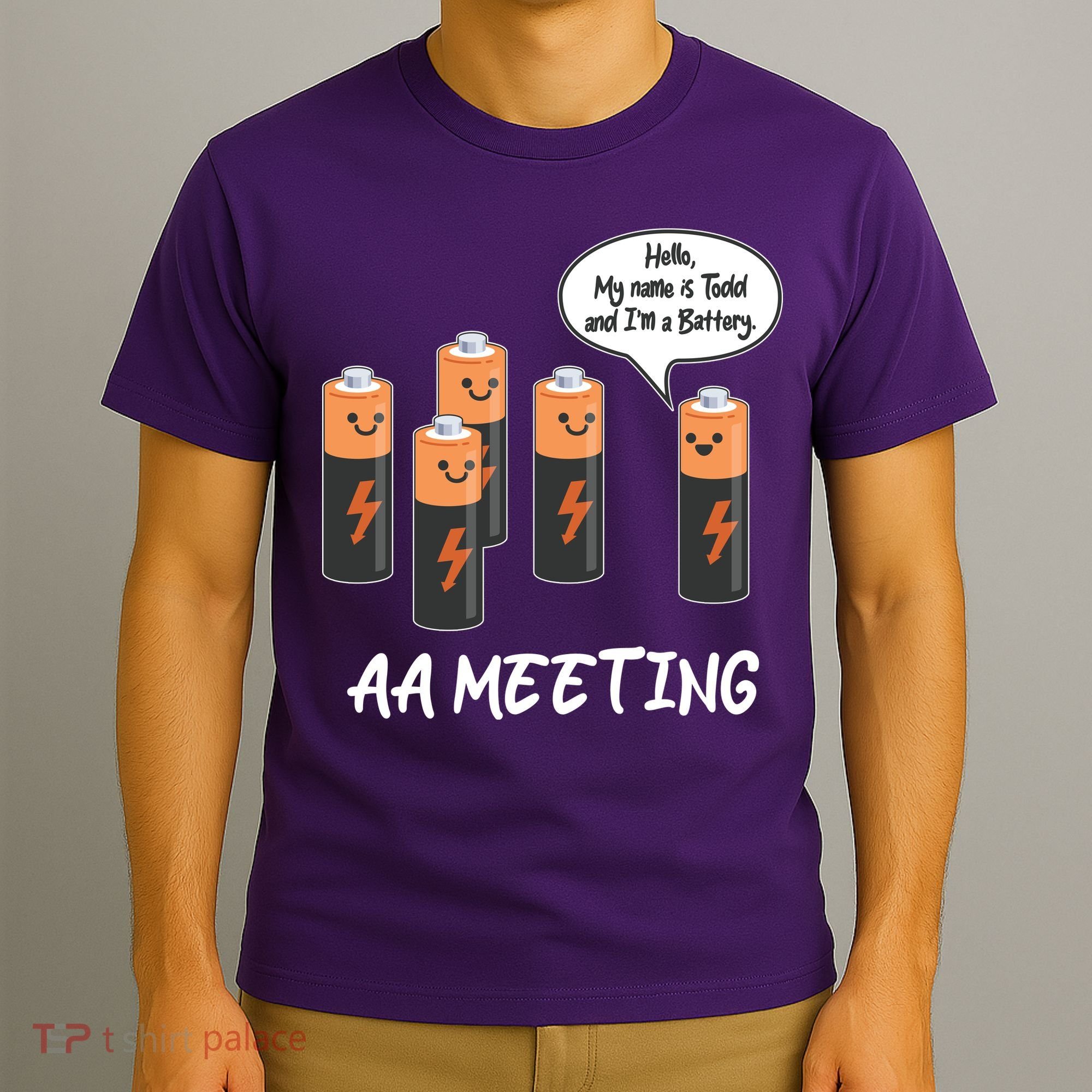 Funny AA Meeting AA Batteries T-Shirt