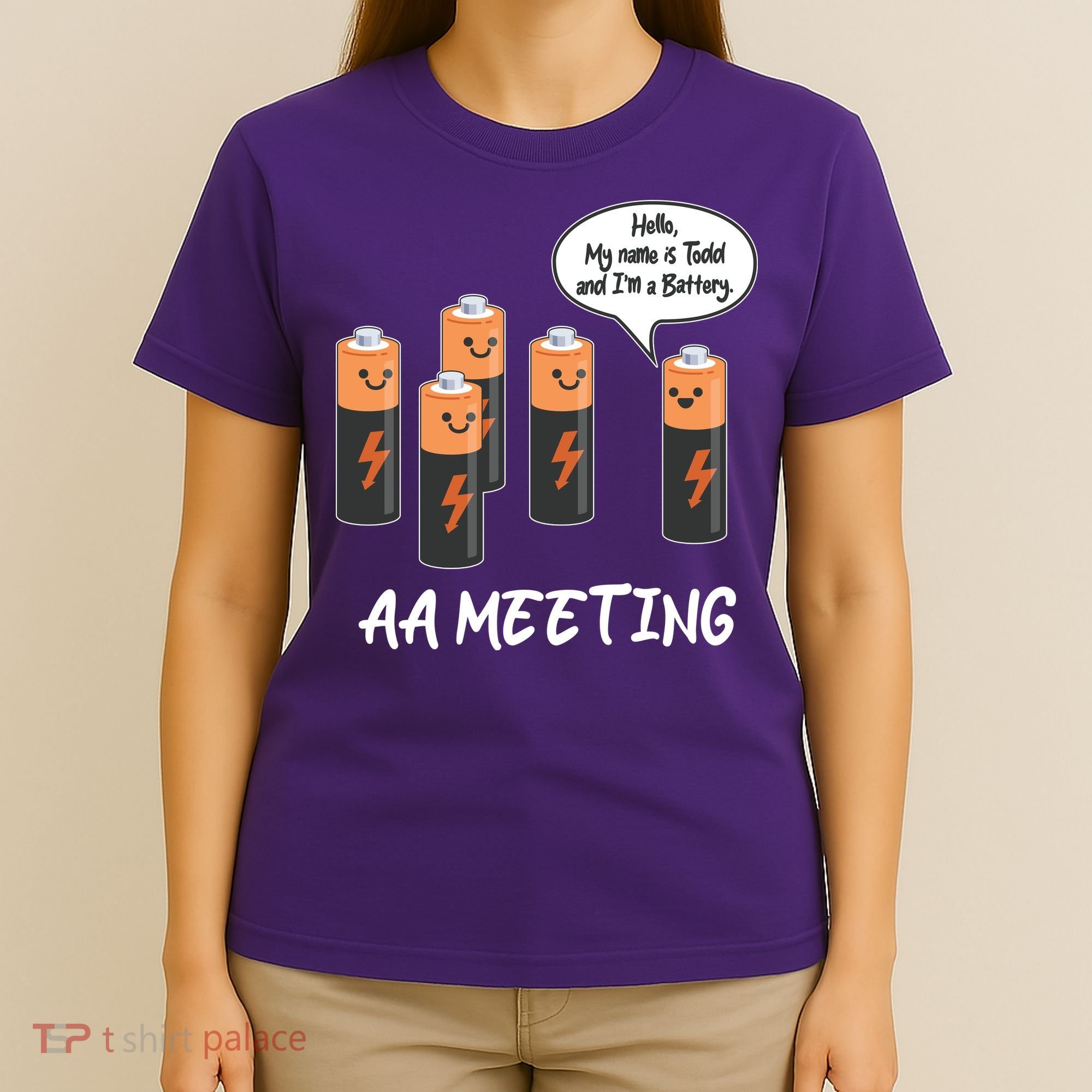 Funny AA Meeting AA Batteries T-Shirt